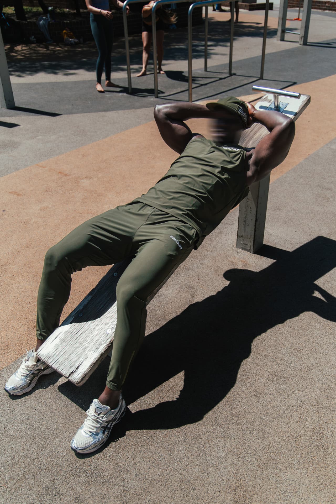 R4W athlete training outdoors